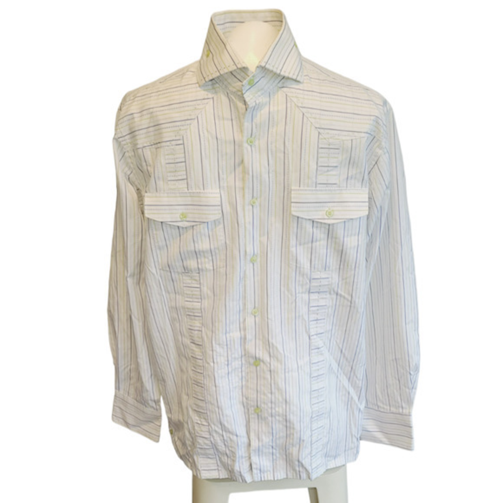 Havana Nines Button‎ Down Long Sleeve Shirt Size L
